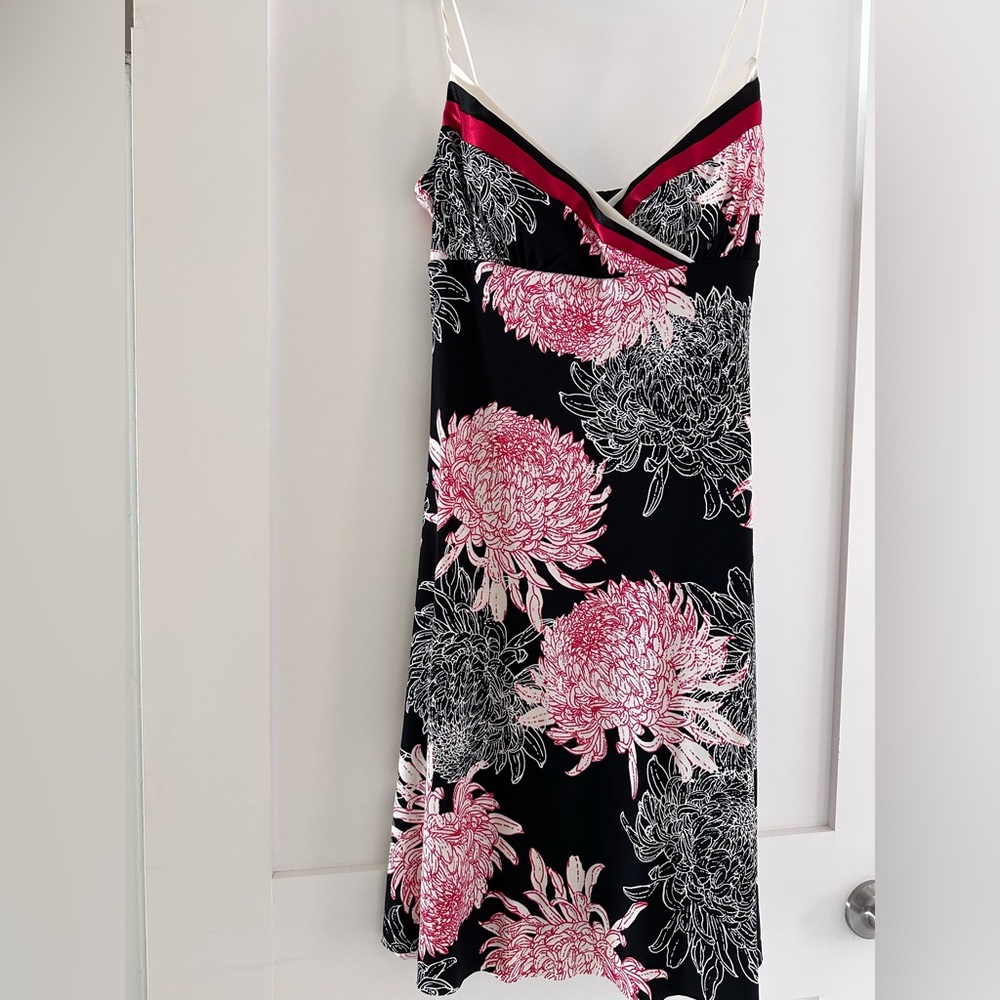 B Darlin Black, Red and White Floral Mini Dress